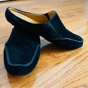 UGG Black Suede Slide On Mules size 8